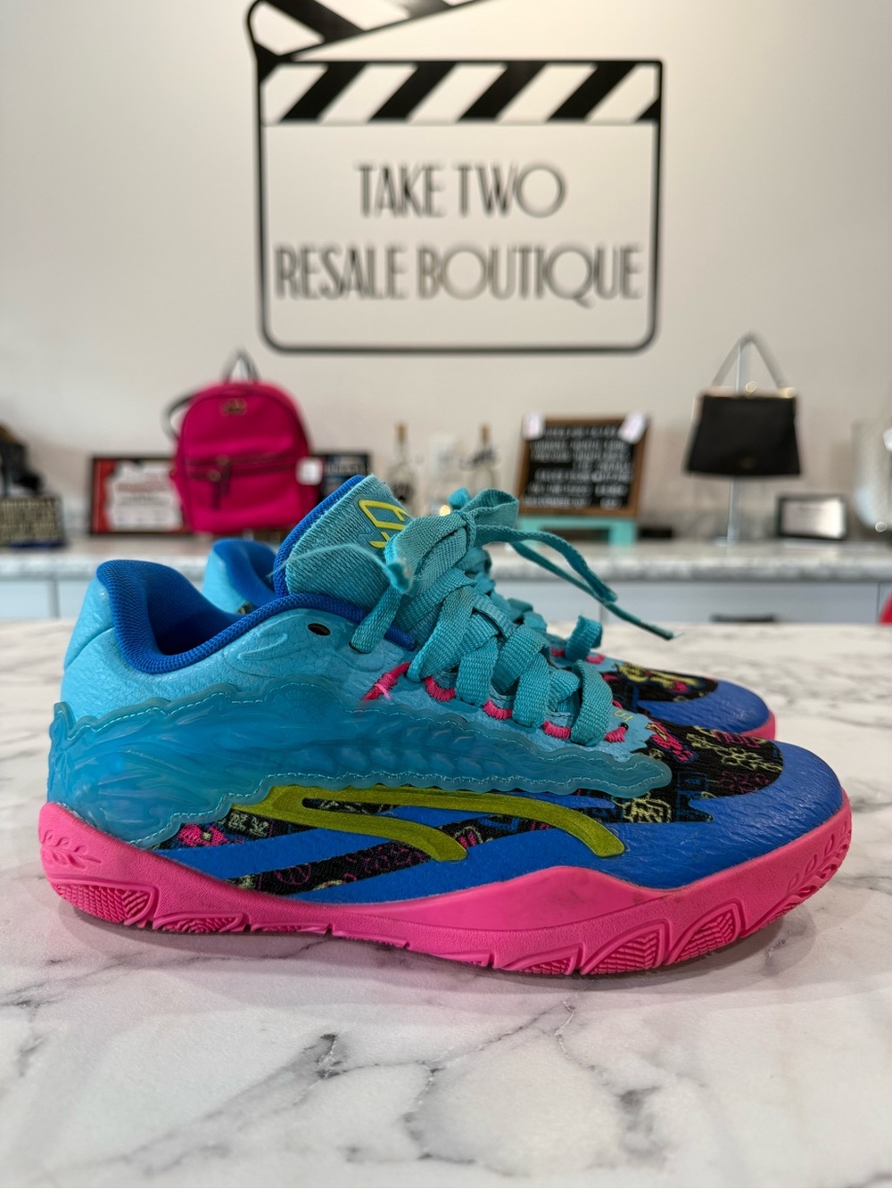 PUMA Stewie 3 Midnight In Tokyo  Womens Blue, Pink Sneakers Casual Shoes 3800701